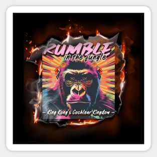 Rumble in the jungle | Cochlear Implant | King Kong Sticker